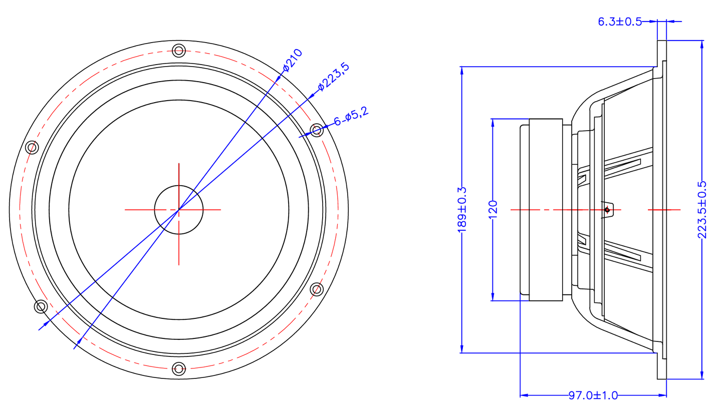 MarkAudio MA200-M Multi 8-Zoll Treibereinheit 1 Satz