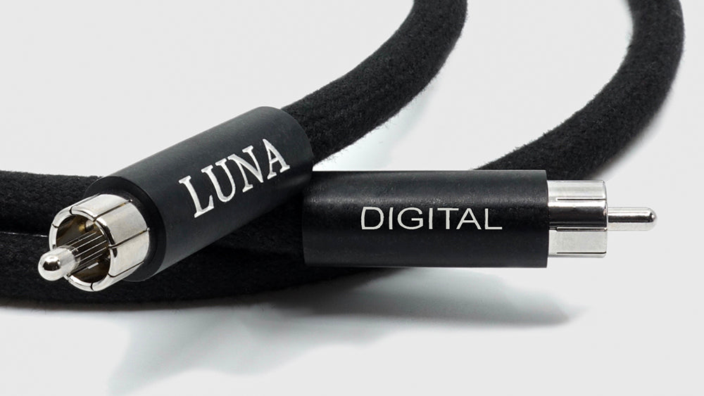 LUNA CABLES NOIR Series Pure Silver Single-Wire Conductor Digital RCA/BNC/S-PDIIF Cable