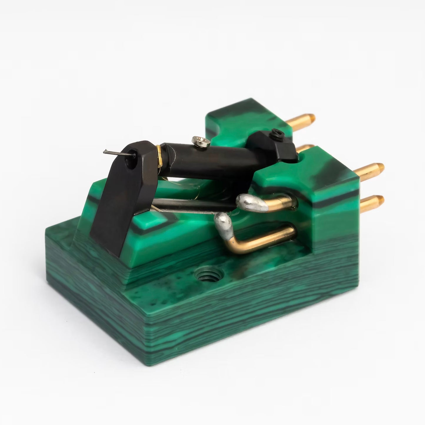 AIDASカートリッジ AG-CUシリーズ MALACHITE SILVER 人工石ボディ採用MCカートリッジ