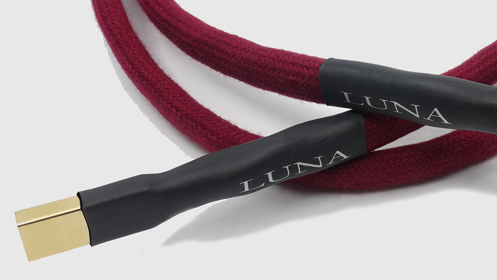LUNA CABLES ROUGEシリーズ 純銀信号線+ネオヴィンテージ銅電源線 USBケーブル