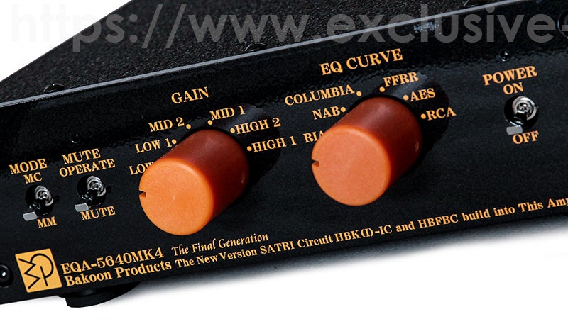 Produits Bakoon EQA-5640mk4 amplificateur phono égaliseur