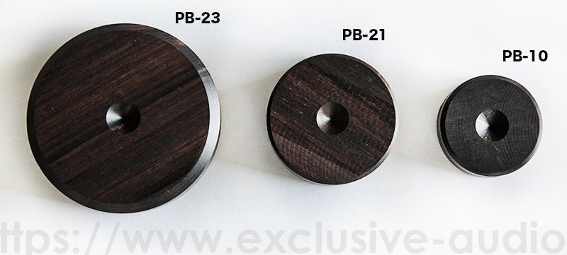 山本音響工芸 PB-10 アフリカ黒檀製スパイク受けベース