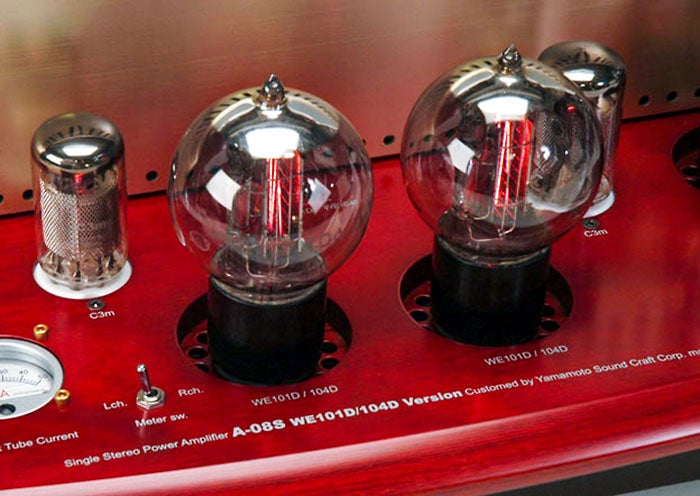 Yamamoto Akustik Kunst A-08S WE101D/104D Einzel Stereo Verstärker WE101D mit ST-Röhre, gebraucht.