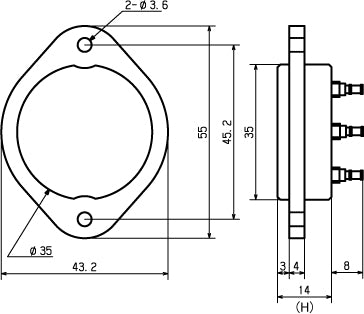 Douille de tube 4P pour Yamamoto Sound Craft 316A