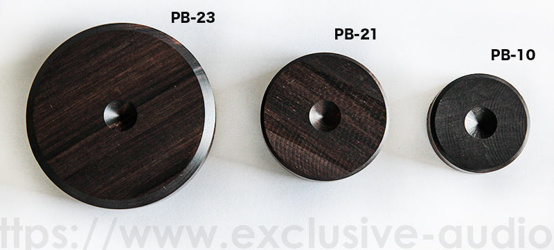 山本音響工芸　PB-9 アフリカ黒檀製ピン型ベース