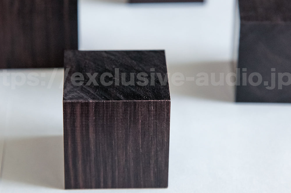 Yamamoto Acoustics QB-3 African Blackwood Cube Base Set of 4