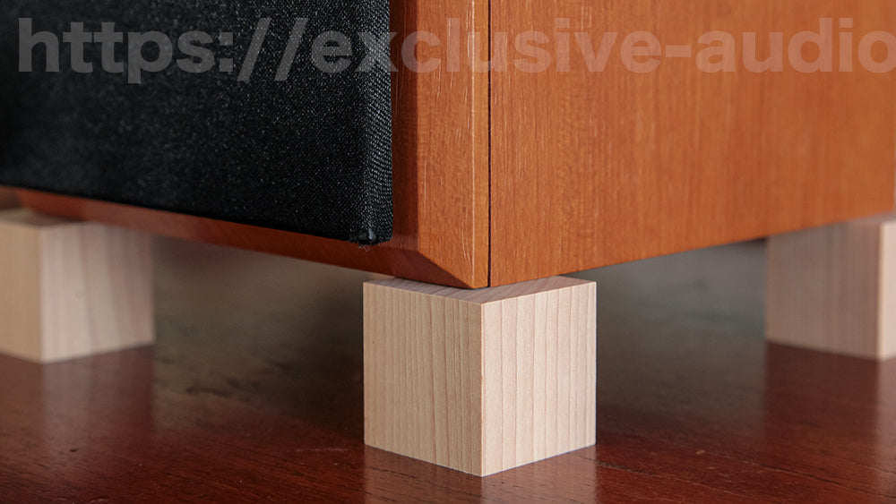 Cubes de base en bois de cerisier Asada pour le QB-2 de Yamamoto Sound Craft, ensemble de 4 pièces.