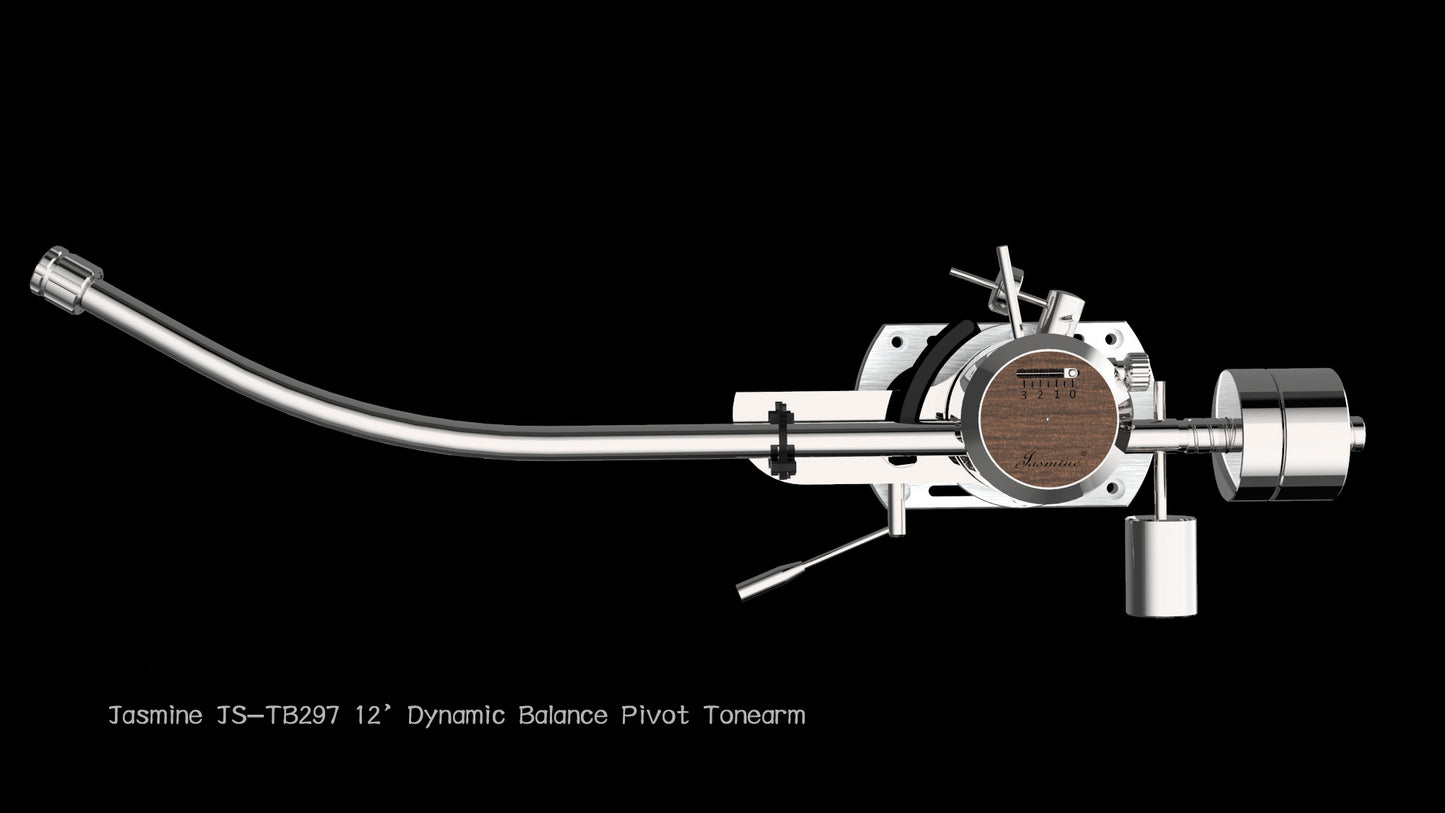 Jasmine ジャスミンオーディオ JS-TB297 12 Zoll dynamisch ausbalancierter Tonarm