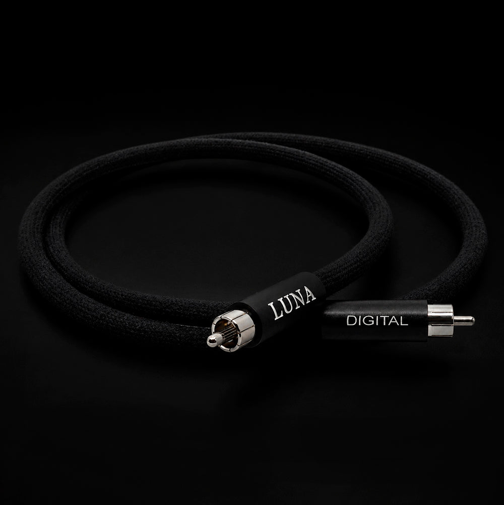LUNA CABLES NOIR Series Pure Silver Single-Wire Conductor Digital RCA/BNC/S-PDIIF Cable
