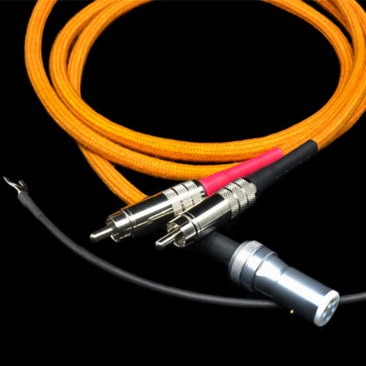 LUNA CABLES ORANGE-Serie Neo Vintage Kupferleiter Phono-Kabel