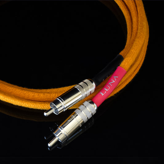 LUNA CABLES ORANGE-Serie Neo Vintage Kupferleiter RCA-Kabel