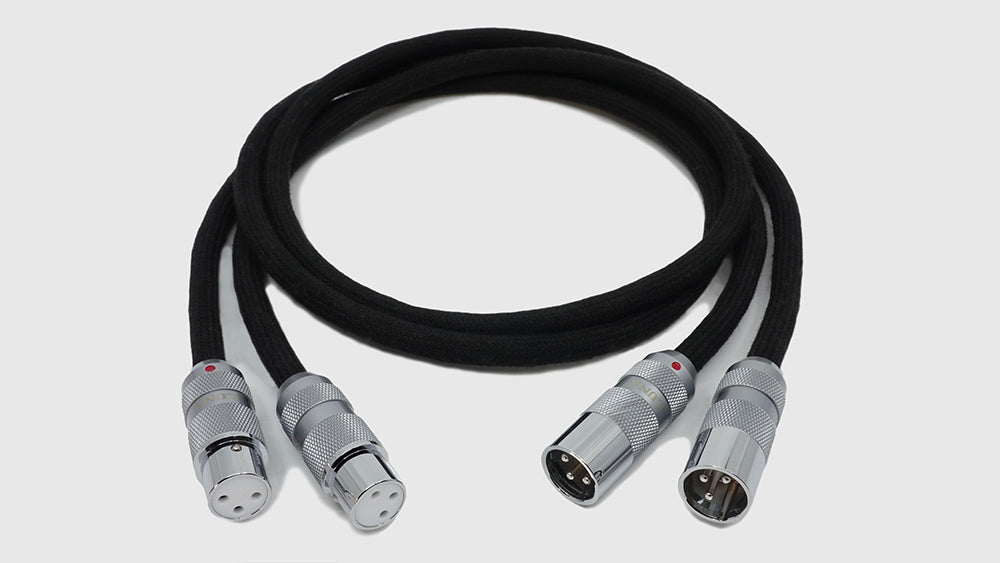LUNA CABLES NOIRシリーズ　LCNV銅＋純銀単線導体　XLRインターコネクトケーブル