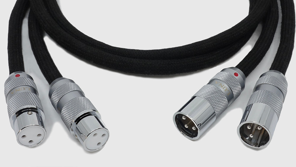 LUNA CABLES NOIRシリーズ　LCNV銅＋純銀単線導体　XLRインターコネクトケーブル