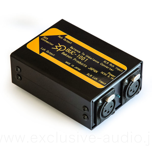 Bakoon BUC-1001｜XLR-RCA 信号変換アダプター 無帰還回路 – ExAUDIO