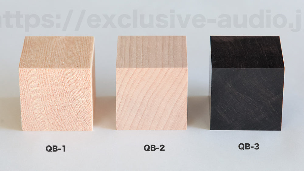 Yamamoto Sound Craft QB - 1 Socle cube en bois d'épicéa lot de 4 pièces