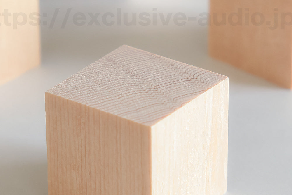 Yamamoto Sound Craft Juego de 4 piezas de base de cubo de madera de abeto  QB-1