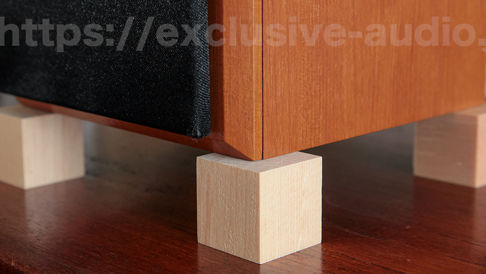 Yamamoto Sound Craft QB - 1 Socle cube en bois d'épicéa lot de 4 pièces