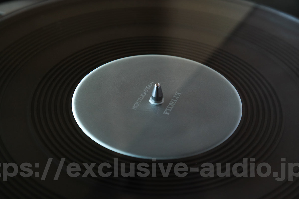 Siège de Platine Vinyle en Verre Transparent HAUTE TRANSMISSION Fidelix