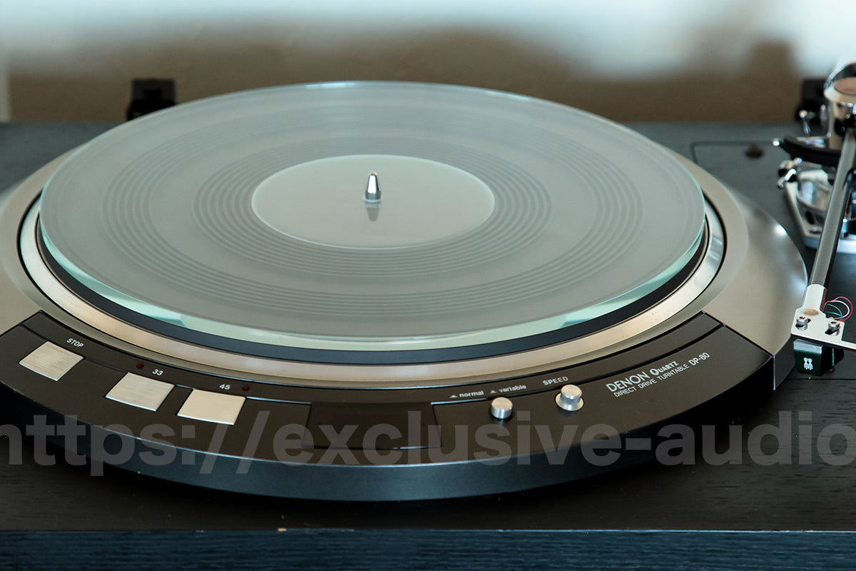 Siège de Platine Vinyle en Verre Transparent HAUTE TRANSMISSION Fidelix